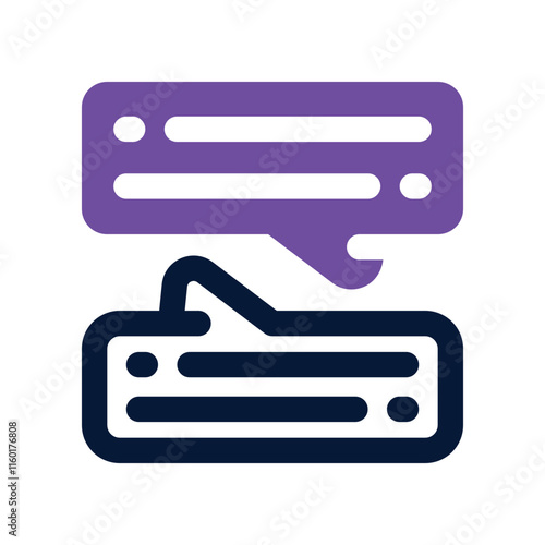 discussion icon. vector dual tone icon for your website, mobile, presentation, and logo design.