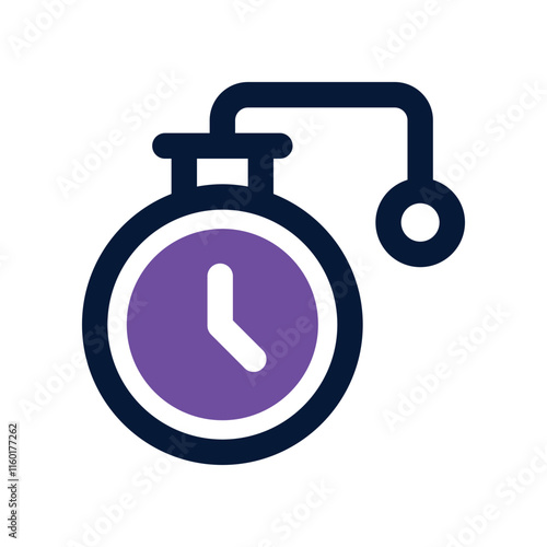 deadline icon. vector dual tone icon for your website, mobile, presentation, and logo design.