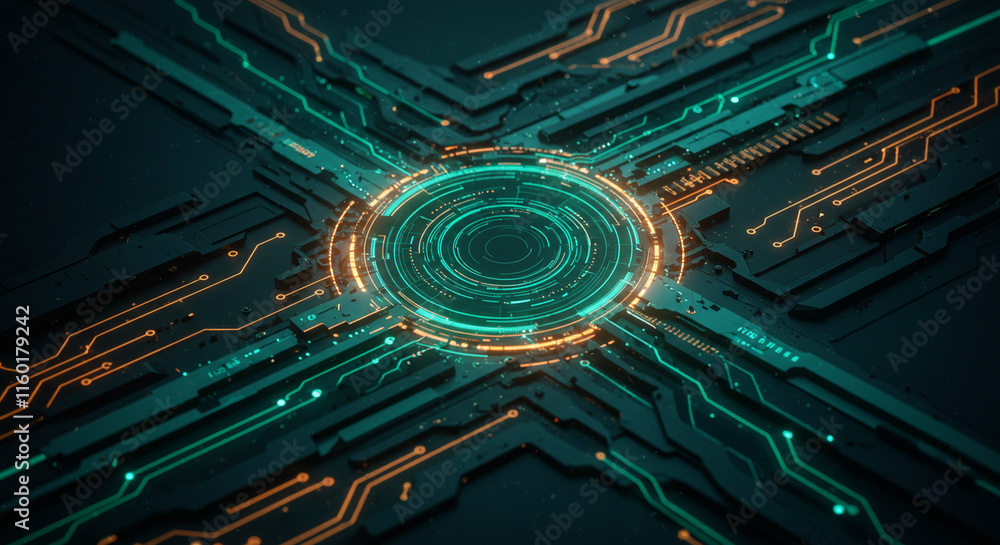 Fototapeta premium abstract structure computer technology business background