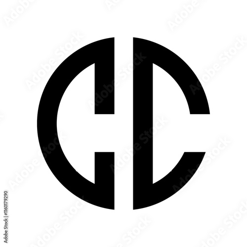 Modern Symbol Logo Letter CC. Suitable for brands or businesses that want to appear innovative.