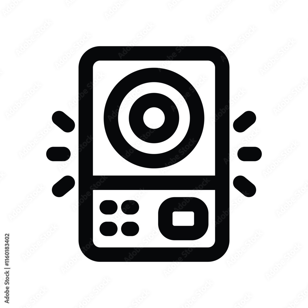intercom icon. vector line icon for your website, mobile, presentation, and logo design. intercom icon. vector line icon for your website, mobile, presentation, and logo design.