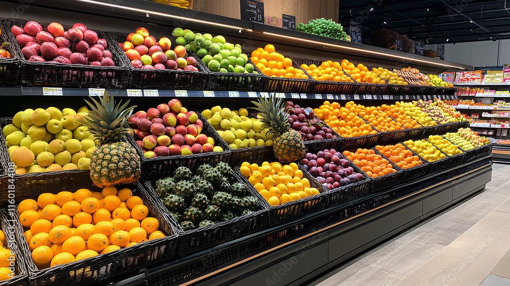 Obraz premium fruits at the display