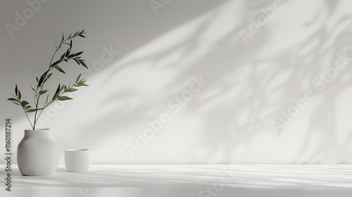 Wallpaper Mural Minimalist Still Life with Shadow Play Torontodigital.ca