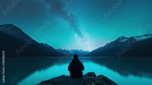 Astrotourism Experience at Pristine Lake Stargazing Adventure in Serene Mountains