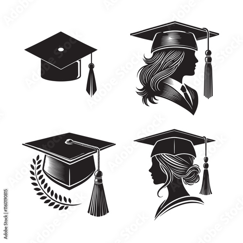 graduation cap set