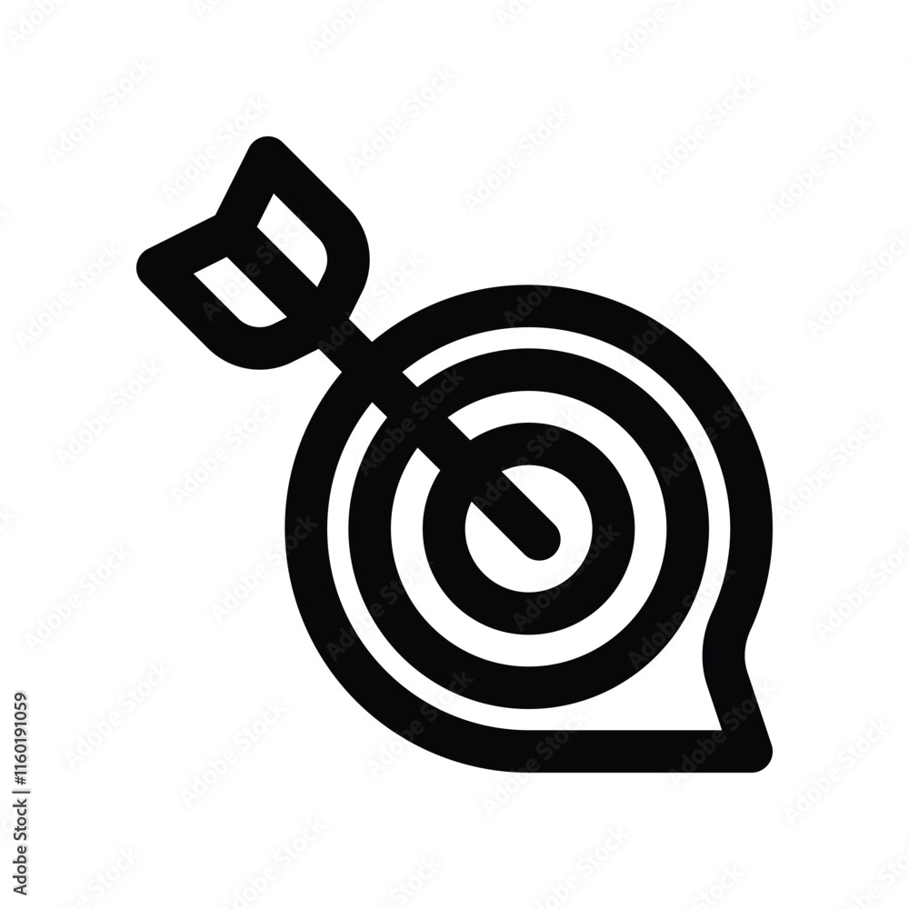 target icon. vector line icon for your website, mobile, presentation, and logo design. target icon. vector line icon for your website, mobile, presentation, and logo design.