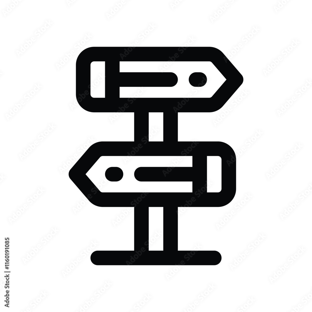 road sign icon. vector line icon for your website, mobile, presentation, and logo design. road sign icon. vector line icon for your website, mobile, presentation, and logo design.