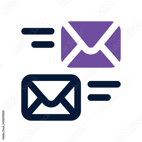 mailing icon. vector dual tone icon for your website, mobile, presentation, and logo design.