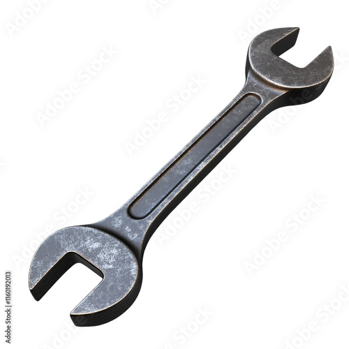 Wallpaper Mural Detailed 3D Rendering of a Weathered Wrench Against a Black Background Torontodigital.ca