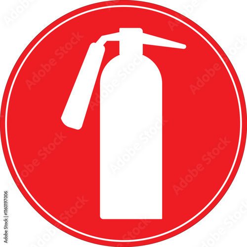Fire extinguisher fire fighting equipment sign vector.eps