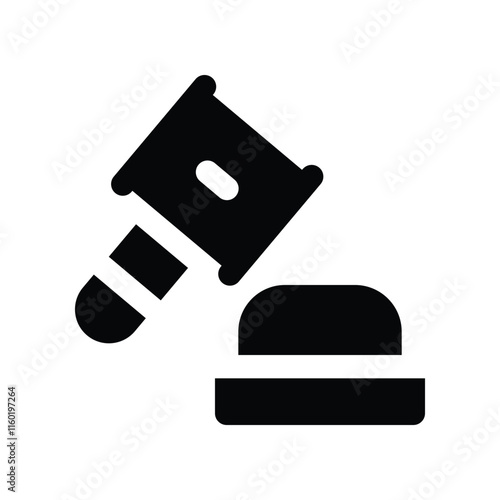 auction icon. vector glyph icon for your website, mobile, presentation, and logo design.