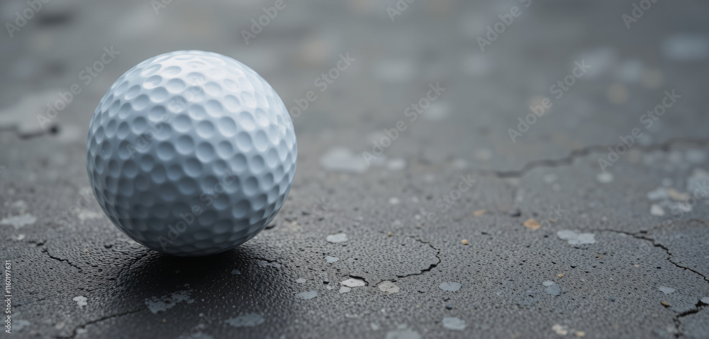 closeup of a white golf ball on a road closeup of a white golf ball on a road