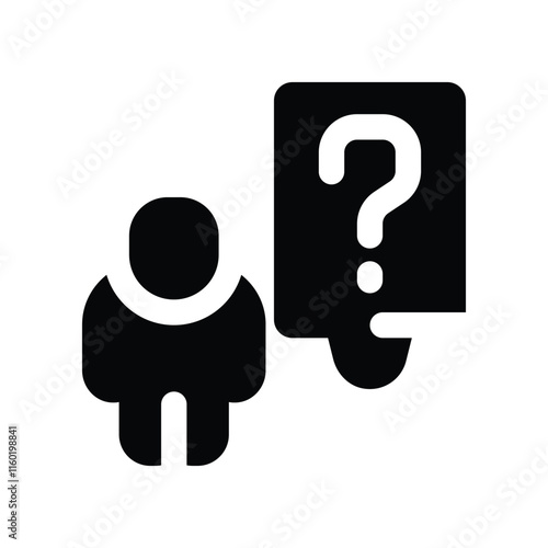 consideration icon. vector glyph icon for your website, mobile, presentation, and logo design.