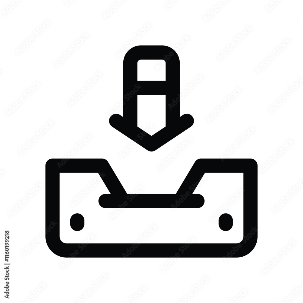 inbox icon. vector line icon for your website, mobile, presentation, and logo design. inbox icon. vector line icon for your website, mobile, presentation, and logo design.