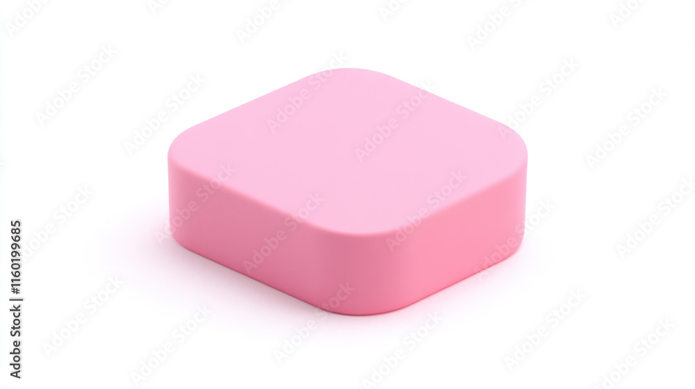 Pink square box isolated on white background. Pink square box isolated on white background.