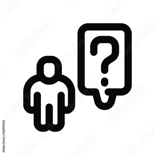 consideration icon. vector line icon for your website, mobile, presentation, and logo design.