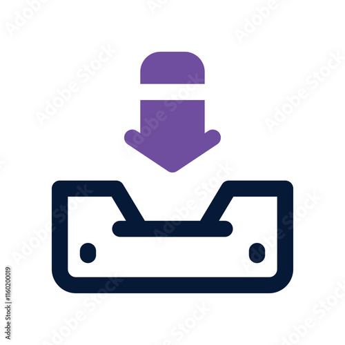 inbox icon. vector dual tone icon for your website, mobile, presentation, and logo design. photo