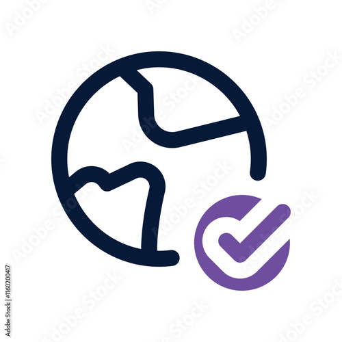 international icon. vector dual tone icon for your website, mobile, presentation, and logo design.