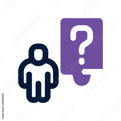 consideration icon. vector dual tone icon for your website, mobile, presentation, and logo design.