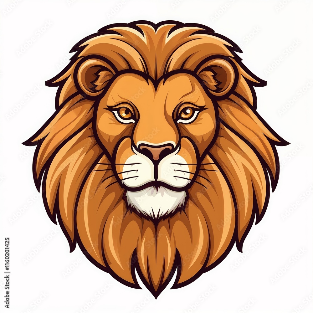 Face of Lion with Majestic Mane. Isolated on White Background.Wildlife. Animal illustrations. Children's books. Strength and majesty.Strength. Courage. Regal power. The king of the jungle.
Face of Lion with Majestic Mane. Isolated on White Background.Wildlife. Animal illustrations. Children's books. Strength and majesty.Strength. Courage. Regal power. The king of the jungle.
