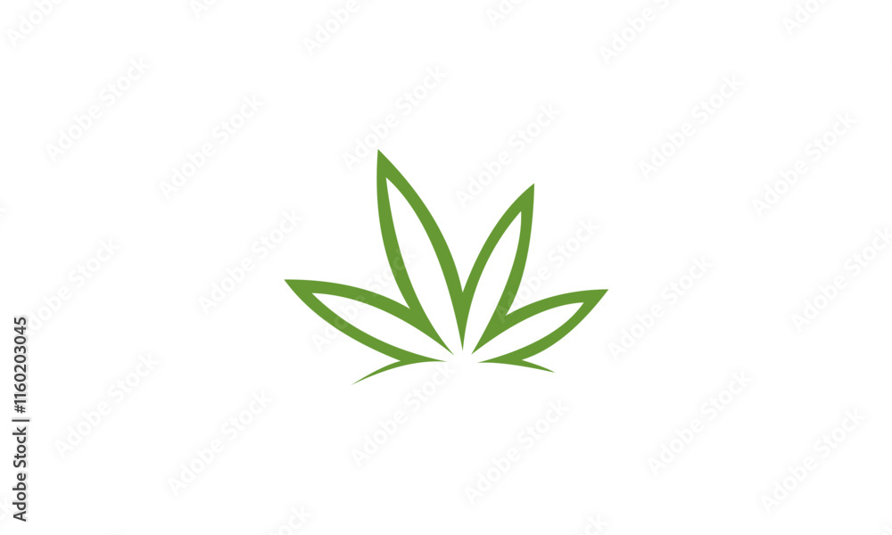 Fototapeta premium green leaves vector
