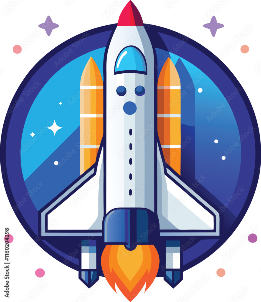 Fototapeta premium space shuttle vector