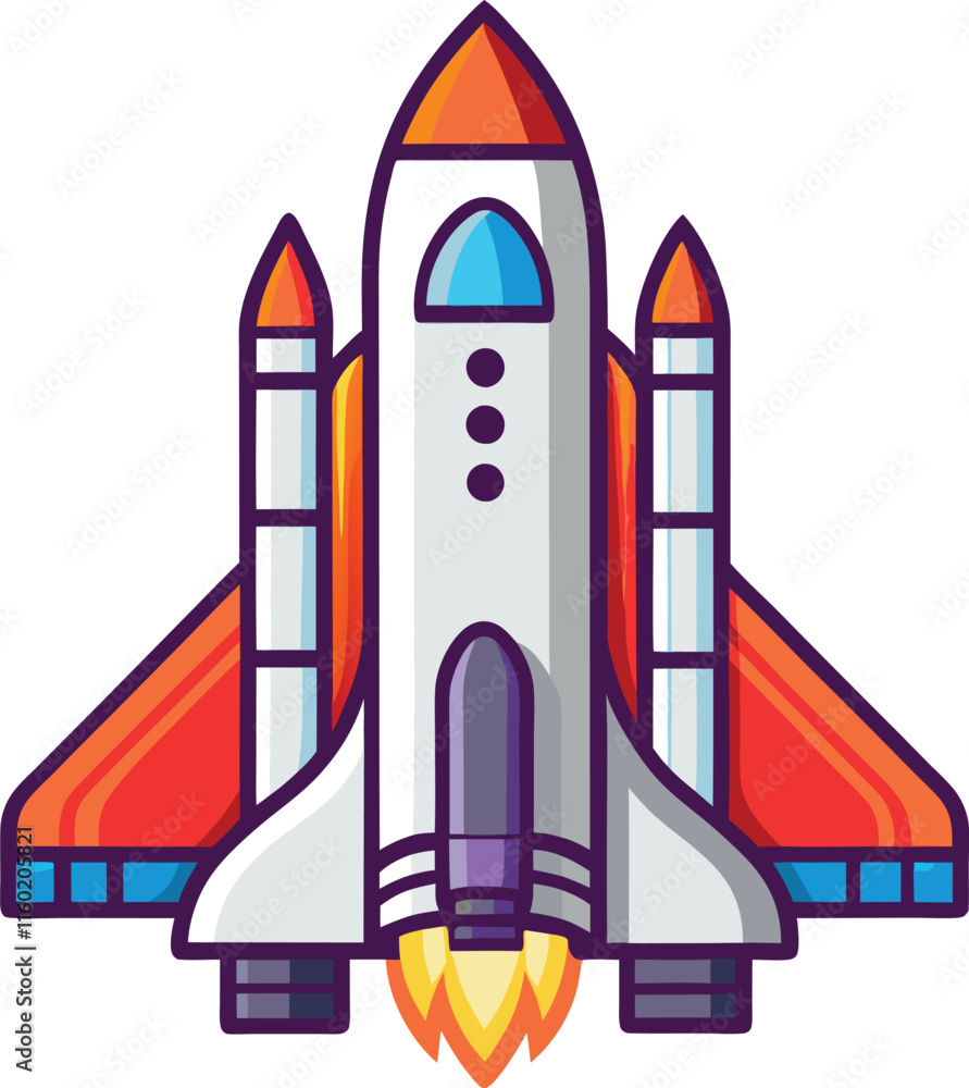 Fototapeta premium space shuttle vector