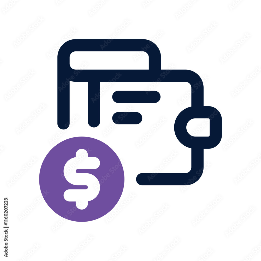 wallet icon. vector dual tone icon for your website, mobile, presentation, and logo design. wallet icon. vector dual tone icon for your website, mobile, presentation, and logo design.