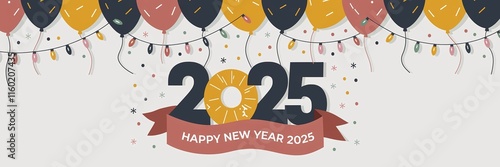 new year, new year poster, new year banner, 2025, 2025 poster, happy new year, happy year, black and gold, new year designs, concept, culture, glitter, year, event, abstract, calendar, lettering, flye