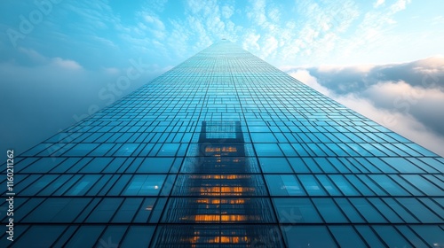 Wallpaper Mural Modern Skyscraper Reaching for the Sky: A Stunning Architectural Marvel Torontodigital.ca