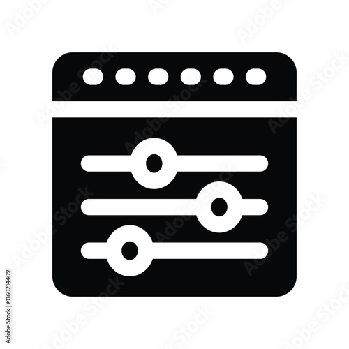 control icon. vector glyph icon for your website, mobile, presentation, and logo design.