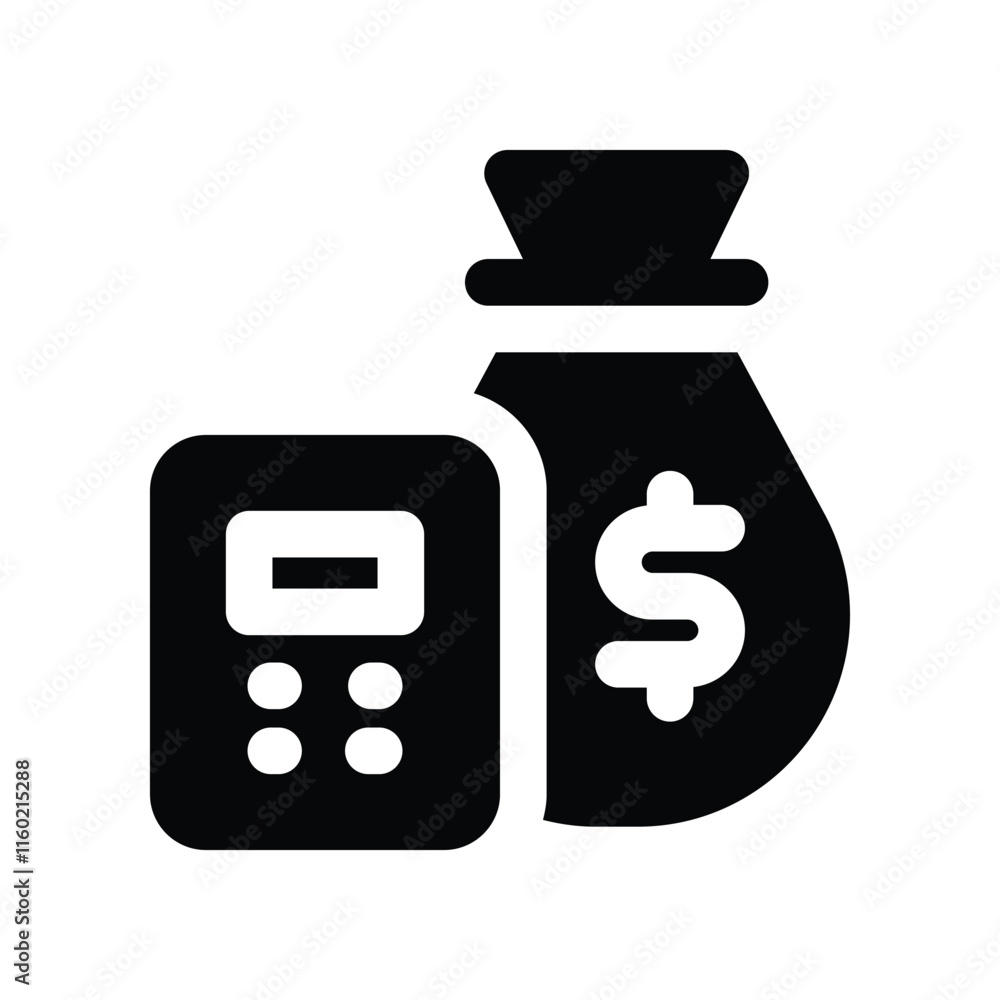 budget icon. vector glyph icon for your website, mobile, presentation, and logo design. budget icon. vector glyph icon for your website, mobile, presentation, and logo design.