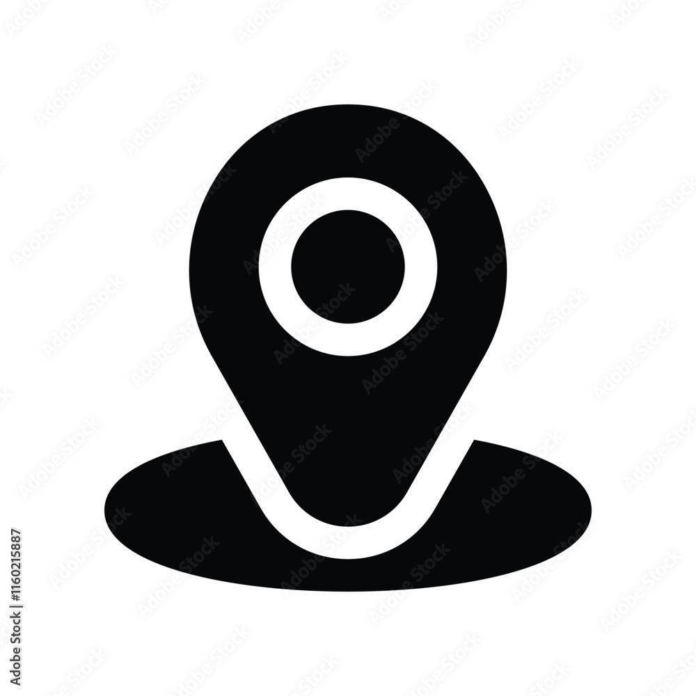 map pointer icon. vector glyph icon for your website, mobile, presentation, and logo design. map pointer icon. vector glyph icon for your website, mobile, presentation, and logo design.