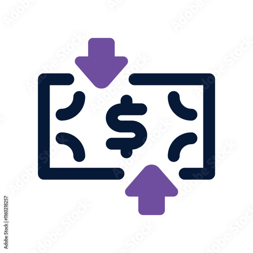inflation icon. vector dual tone icon for your website, mobile, presentation, and logo design.