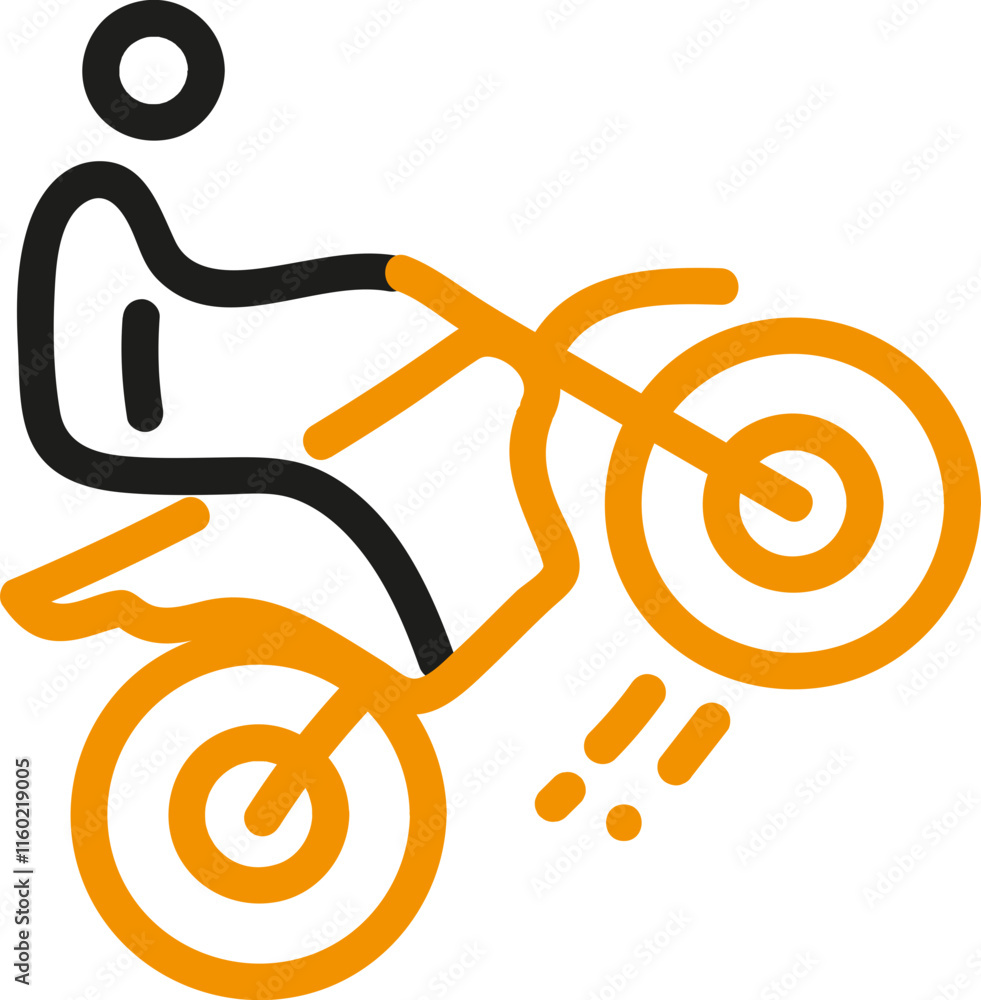 Motor cross Sport Icon Motor cross Sport Icon