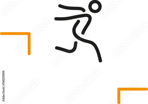 Parkour sport icon