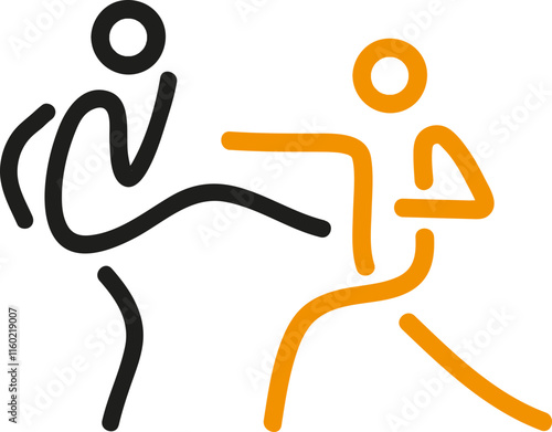 Kick Boxing sport fighting icon 