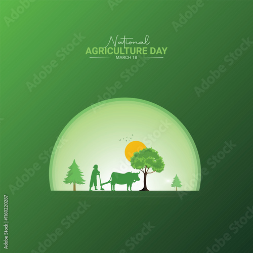 National Agriculture Day Creative Design. farmers day for a social media poster