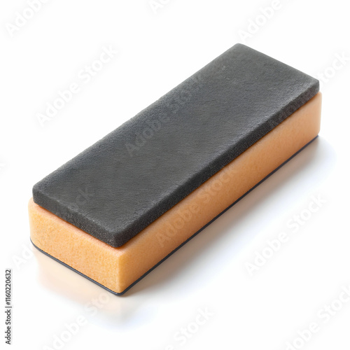 A board eraser is shown from a high-angle view, resting on a clean white background.