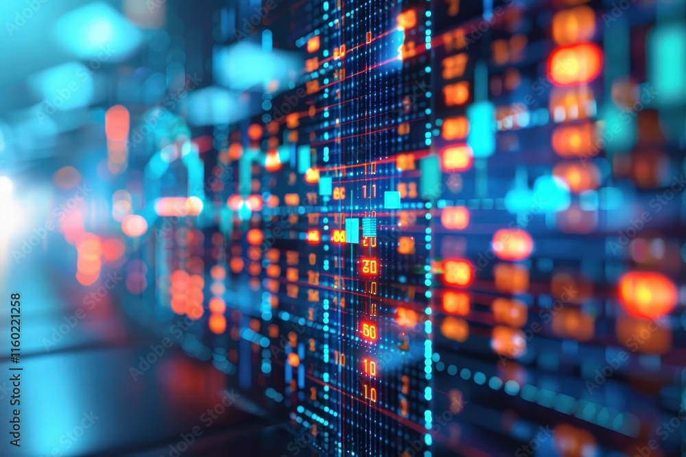 custom made wallpaper toronto digitalData visualization action in a digital environment technology room graphic representation modern viewpoint innovation concept