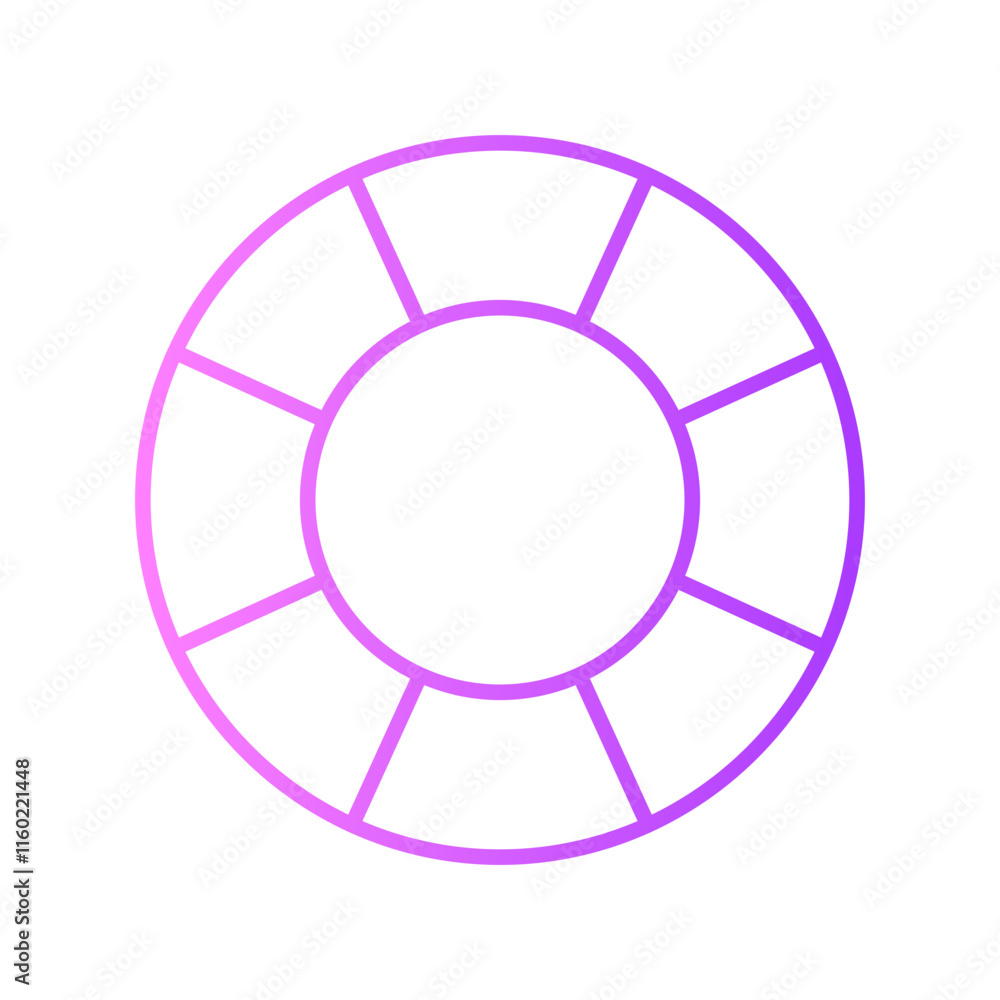 lifebuoy gradient icon lifebuoy gradient icon