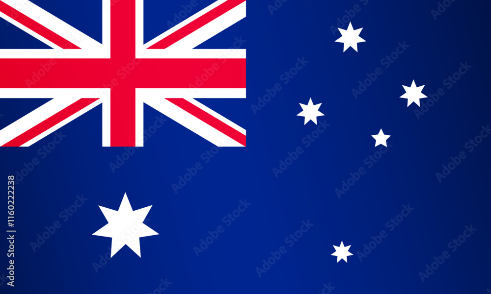 Fototapeta premium Australian flag. Vector design element. National flag