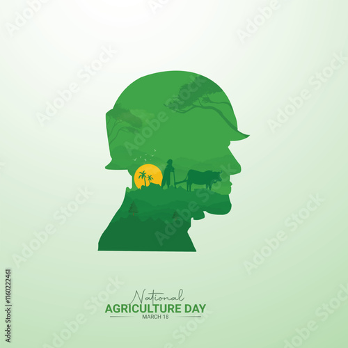 National Agriculture Day Creative Design. farmers day for a social media poster