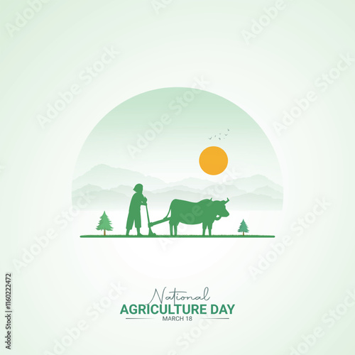 National Agriculture Day Creative Design. farmers day for a social media poster