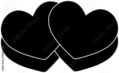 heart illustration love silhouette friendship logo romantic icon valentine outline sticky note day romance sign hand happy care emotion shape adults vector graphic background