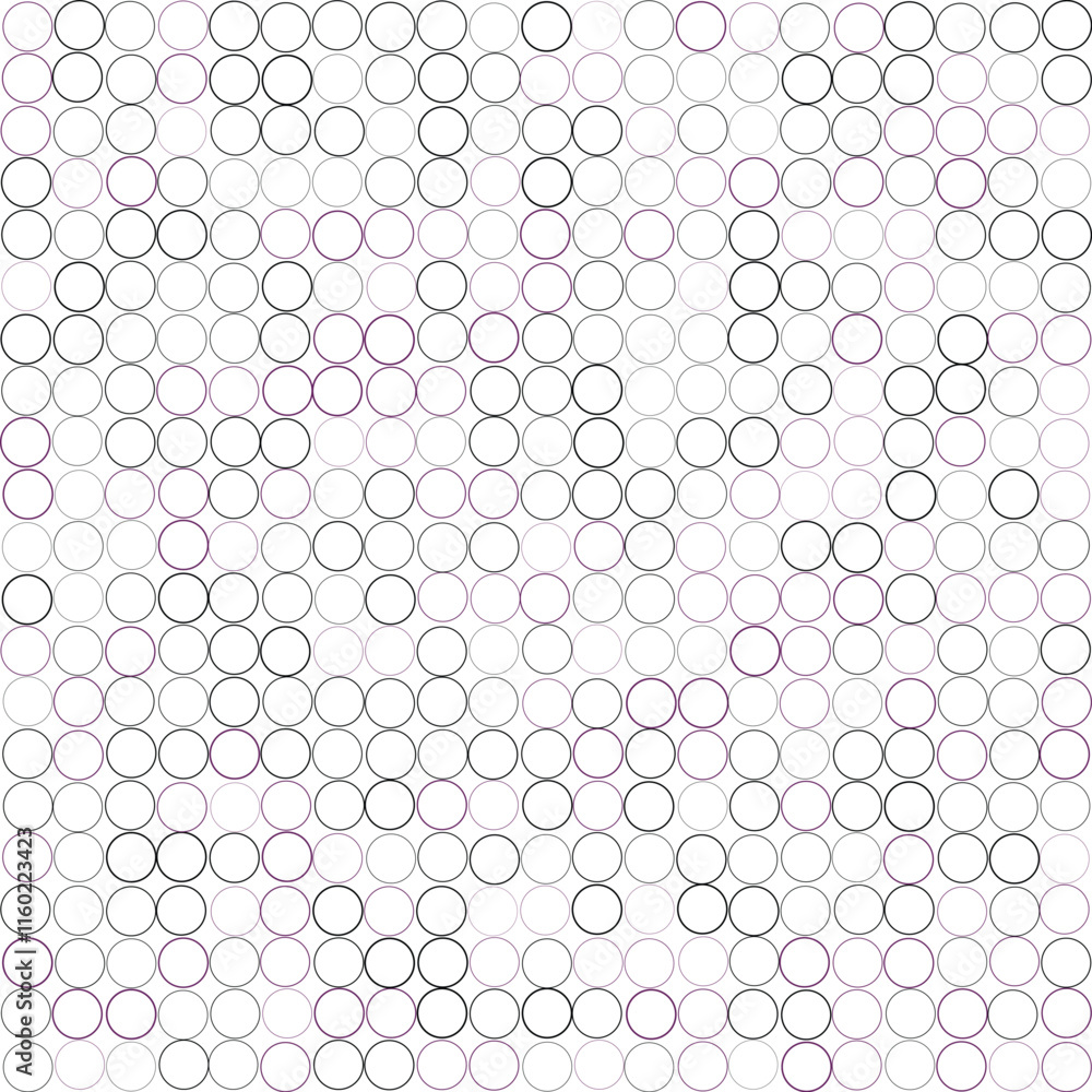 Abstract Circle Pattern: Geometric Design with Varied Line Weights Abstract Circle Pattern: Geometric Design with Varied Line Weights