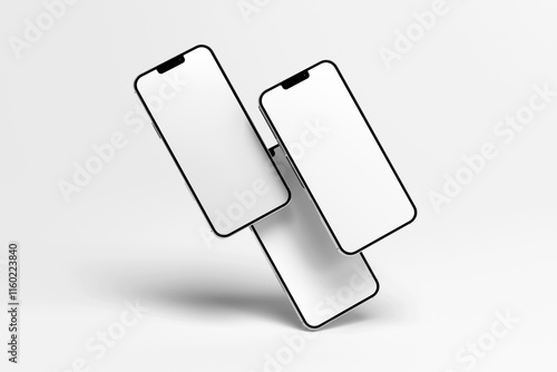 Fotografie Smartphone Mockup Template for Branding and App Presentation