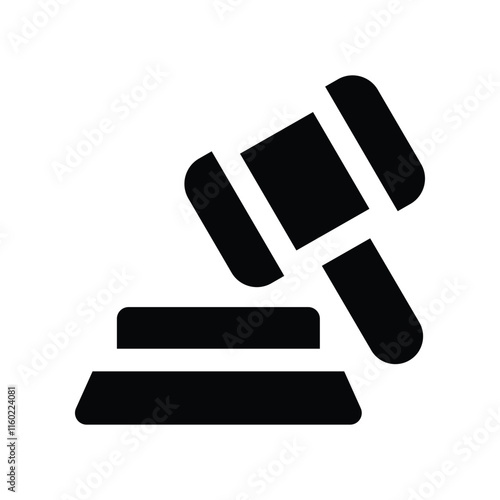 auction icon. vector glyph icon for your website, mobile, presentation, and logo design.