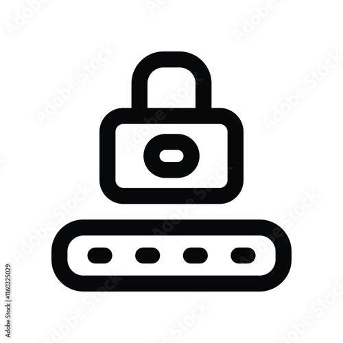 pin code icon. vector line icon for your website, mobile, presentation, and logo design.