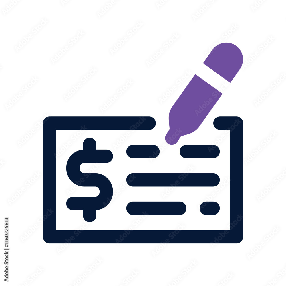 cheque icon. vector dual tone icon for your website, mobile, presentation, and logo design. cheque icon. vector dual tone icon for your website, mobile, presentation, and logo design.